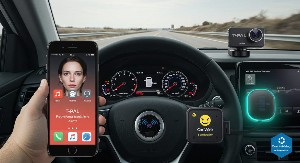 With Kids in Drivers Seat Utter Safe With T-PAL Dashcam